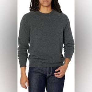 Goodthreads 100% Lambswool Sweater XXL dark gray warm cozy soft casual jumper